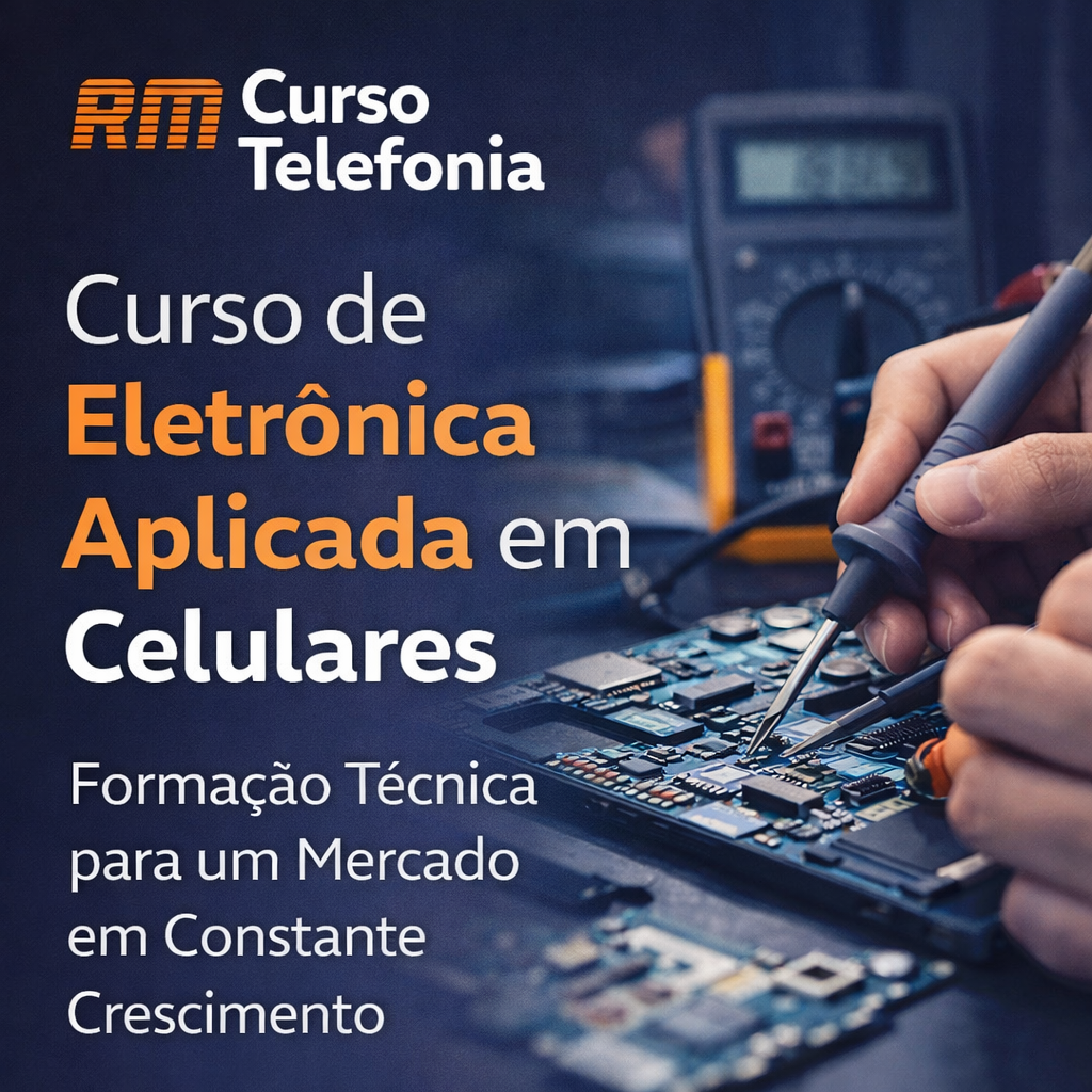Curso de Eletrônica Aplicada em Celulares Formação Técnica para um Mercado em Constante Crescimento - RM TElefonia