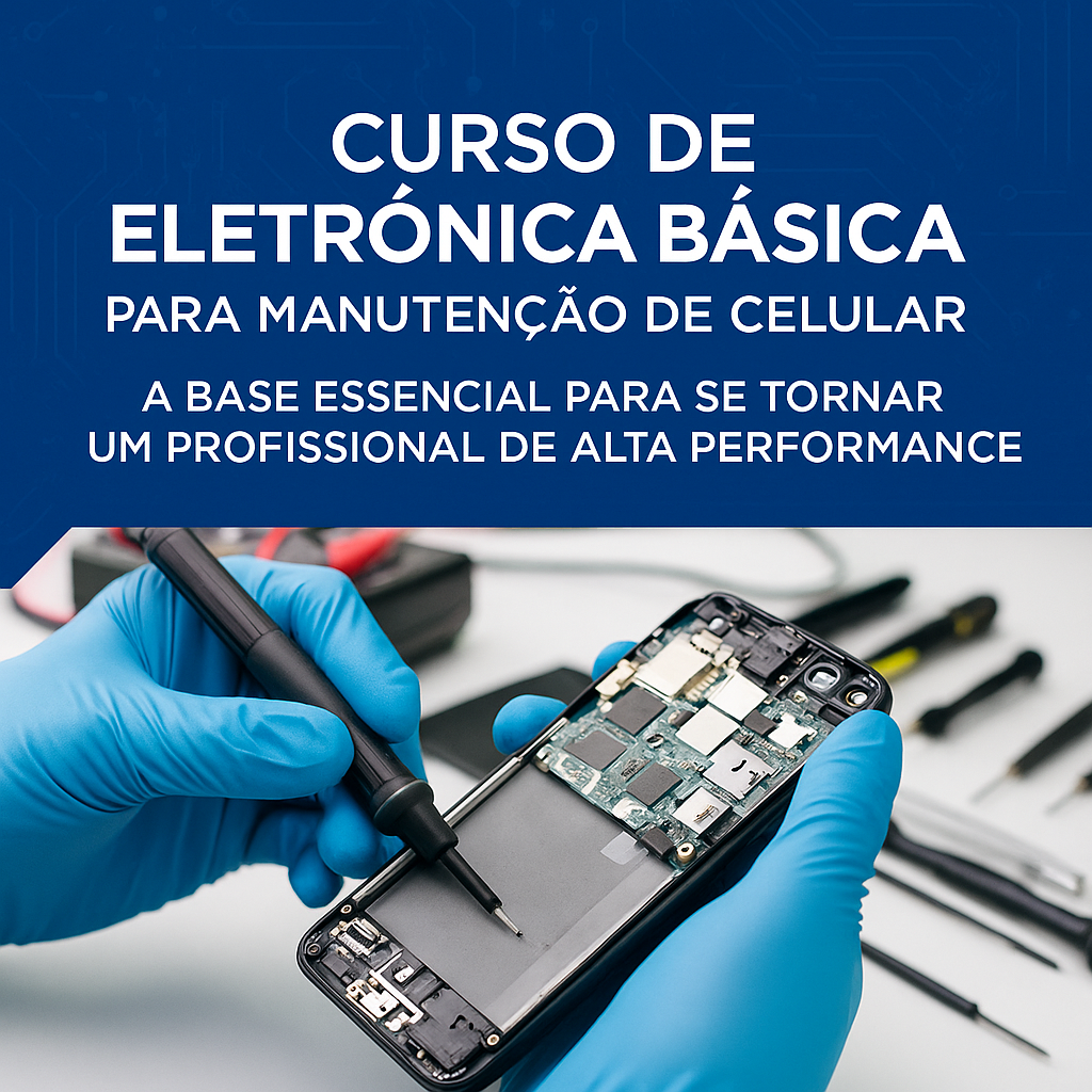 Curso de Eletrônica Básica para Manutenção de Celular A Base Essencial Para se Tornar um Profissional de Alta Performance - RM telefonia