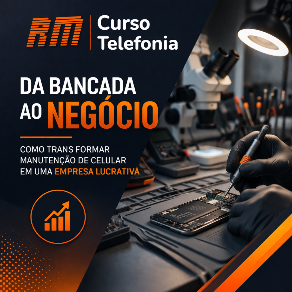 Da bancada ao negócio como transformar manutenção de celular em uma empresa lucrativa - RM Telefonia